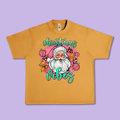 Christmas Vibes Santa Urban Heavy Tee Designed By Adodesignshop