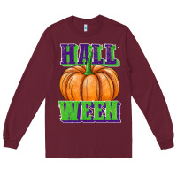 Burgundy hall o ween Long Sleeve Tee - JahusDesignShop