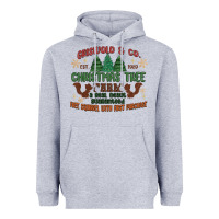 Heather Grey griswold christmas tree farm Heavyweight Hoodie - MaliasSmallBusiness