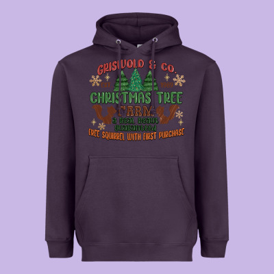 Griswold Christmas Tree Farm Heavyweight Hoodie Designed By Maliassmallbusiness