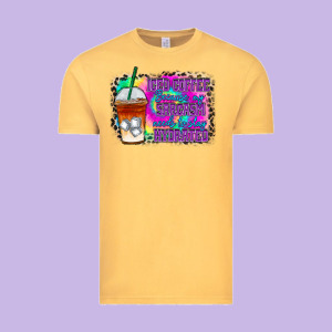 Iced Coffee Sarcasm Vintage Tee Designed By Racoondesign