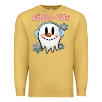 Antique Gold chill out christmas snowman Premium Sweatshirt - MaliasSmallBusiness