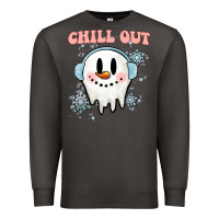 Smoke chill out christmas snowman Premium Sweatshirt - MaliasSmallBusiness