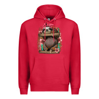 Cardinal cute floral baby sloth Premium Hoodie - Jasminsmagicworld
