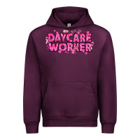 Mauve Wine Breast Cancer Daycare Worker Urban Hoodie - texasbilliewilder