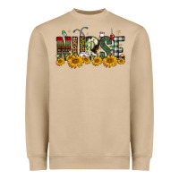 Christmas Nurse Sunflower Heavyweight Sweatshirt | Teevron