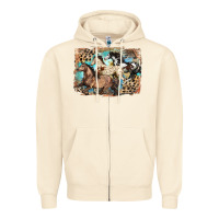 Sandshell 3 western horses running free Zipper Hoodie - LillyAllenDesigns