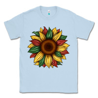 Dusty Blue juneteenth sunflower Classic Tee - Artiststas