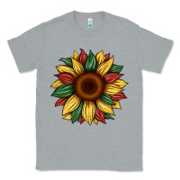 Heather Grey juneteenth sunflower Classic Tee - Artiststas