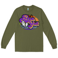 Army Green boo y'all Long Sleeve Tee - JahusDesignShop