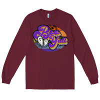 Burgundy boo y'all Long Sleeve Tee - JahusDesignShop