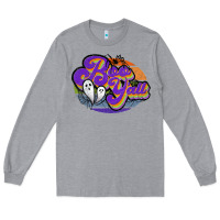 Heather Grey boo y'all Long Sleeve Tee - JahusDesignShop
