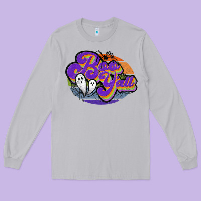 Boo Y'all Long Sleeve Tee Designed By Jahusdesignshop
