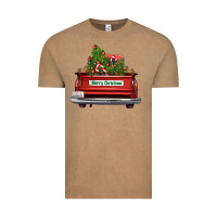 Vintage Coffee Christmas trees truck Vintage Tee - FaDigitalArtStudio