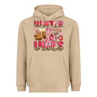 Mushroom pink winter vibes Heavyweight Hoodie - MaliasSmallBusiness