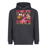 Smoke pink winter vibes Heavyweight Hoodie - MaliasSmallBusiness