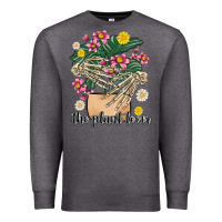 Charcoal Heather the plant lover Premium Sweatshirt - MaliasSmallBusiness