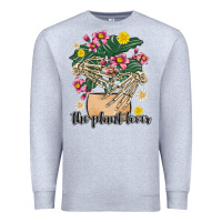 Heather Grey the plant lover Premium Sweatshirt - MaliasSmallBusiness