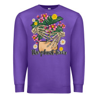Purple the plant lover Premium Sweatshirt - MaliasSmallBusiness