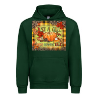 Forest Green Just a girl who loves Fall Urban Hoodie - NancyCooperArtShop