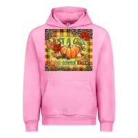 Fuchsia Pink Just a girl who loves Fall Urban Hoodie - NancyCooperArtShop