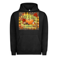 Pigment Black Just a girl who loves Fall Urban Hoodie - NancyCooperArtShop