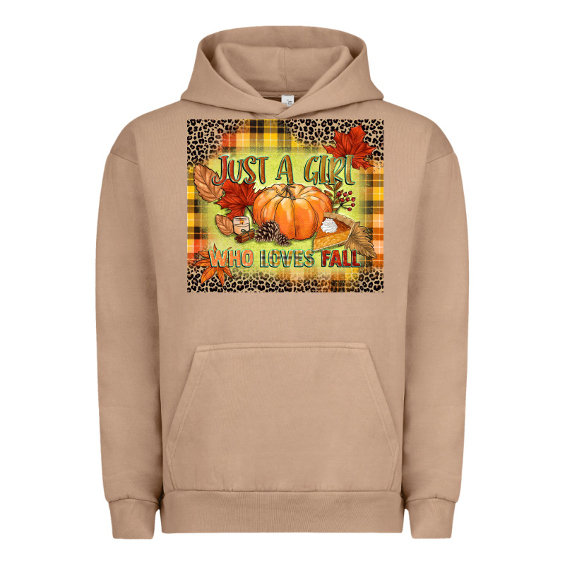 Just A Girl Who Loves Fall Urban Hoodie by NancyCooperArtShop | Teevron