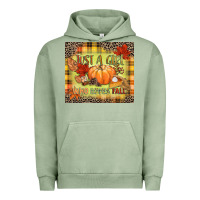 Pigment Oil Green Just a girl who loves Fall Urban Hoodie - NancyCooperArtShop