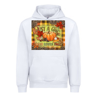 White Just a girl who loves Fall Urban Hoodie - NancyCooperArtShop