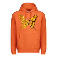 Carrot childhood cancer butterfly Premium Hoodie - Jasminsmagicworld