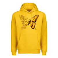 Lemon childhood cancer butterfly Premium Hoodie - Jasminsmagicworld