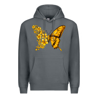 Rock childhood cancer butterfly Premium Hoodie - Jasminsmagicworld