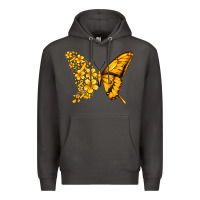 Smoke childhood cancer butterfly Premium Hoodie - Jasminsmagicworld