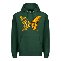 Sports Green childhood cancer butterfly Premium Hoodie - Jasminsmagicworld