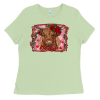 Matcha be mine highland cow Ladies Tee - AdoDesignShop
