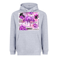 Heather Grey witchy celestial witch Heavyweight Hoodie - MaliasSmallBusiness