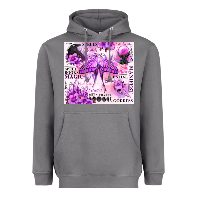 Witchy Celestial Witch Heavyweight Hoodie by MaliasSmallBusiness | Teevron