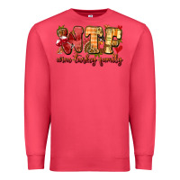 Cardinal funny thanksgiving wine turkey family Premium Sweatshirt - MaliasSmallBusiness