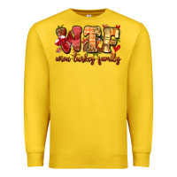 Lemon funny thanksgiving wine turkey family Premium Sweatshirt - MaliasSmallBusiness