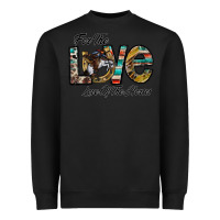 Black for the love love of the horses Heavyweight Sweatshirt - CowhideDigitalArt