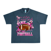 Midnight Navy in october we wear pink and watch football Urban Heavy Tee - AdoDesignShop