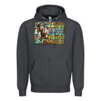 Smoke live love ride horse Zipper Hoodie - LillyAllenDesigns