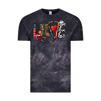 Cloud Black america nurse Vintage Tee - CowhideDigitalArt
