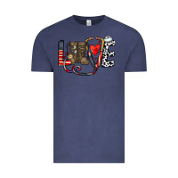 Vintage Denim america nurse Vintage Tee - CowhideDigitalArt