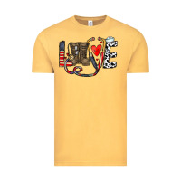 Vintage Mustard america nurse Vintage Tee - CowhideDigitalArt