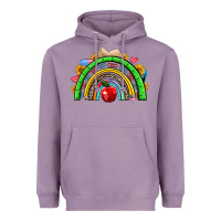 Lavender school rainbow Heavyweight Hoodie - NancyCooperArtShop