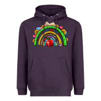 Plum school rainbow Heavyweight Hoodie - NancyCooperArtShop