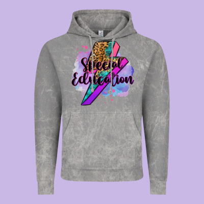 Special Eduation Teacher Lightning Bolt Vintage Hoodie Designed By Zillion Design Studio
