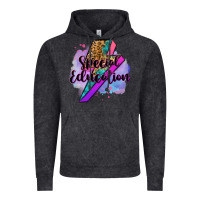 Vintage Black special eduation teacher lightning bolt Vintage Hoodie - Zillion Design Studio