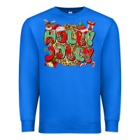 True Royal holly jolly christmas Premium Sweatshirt - MaliasSmallBusiness